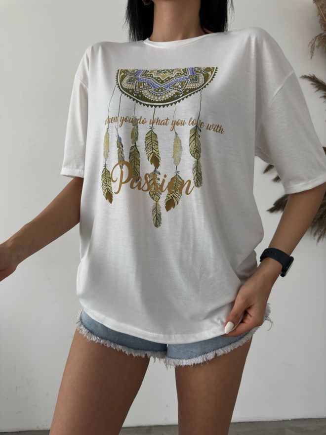 Fiori Tricou Imprimat Passion Îmbrăcăminte cu ridicata Casual