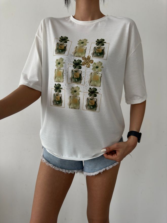 Fiori T shirt Basique Imprimé Floral Vêtements en gros Décontracté
