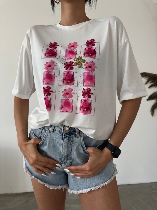 Fiori T shirt Basique Imprimé Floral Vêtements en gros Décontracté
