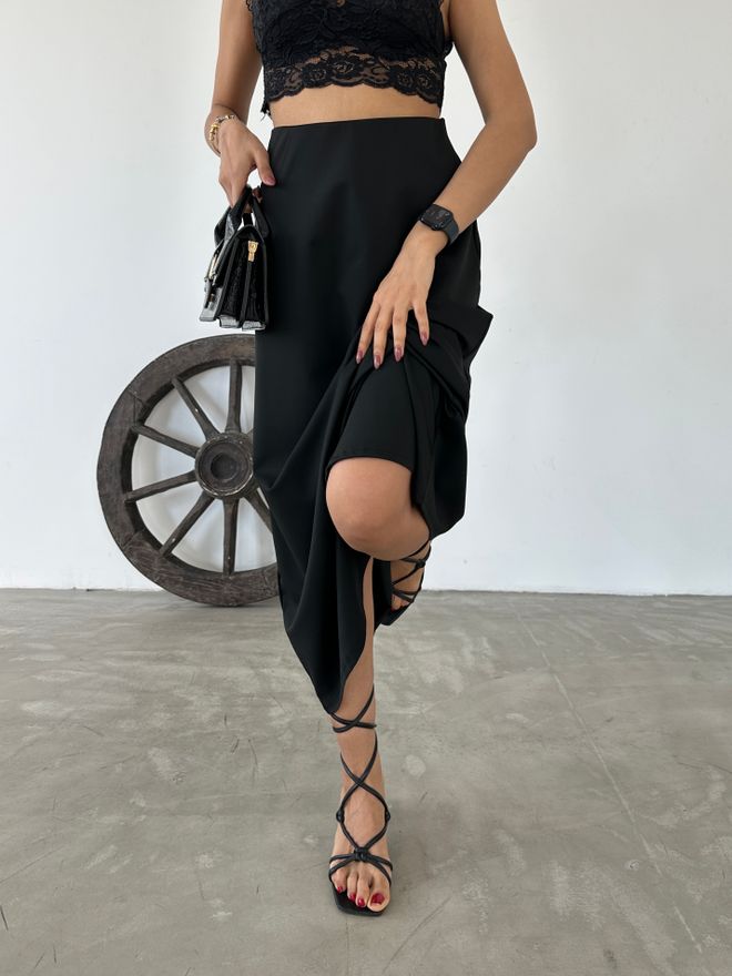 Fiori Falda Acampanada De Buceo Con Cintura Elástica Ropa al por mayor Casual