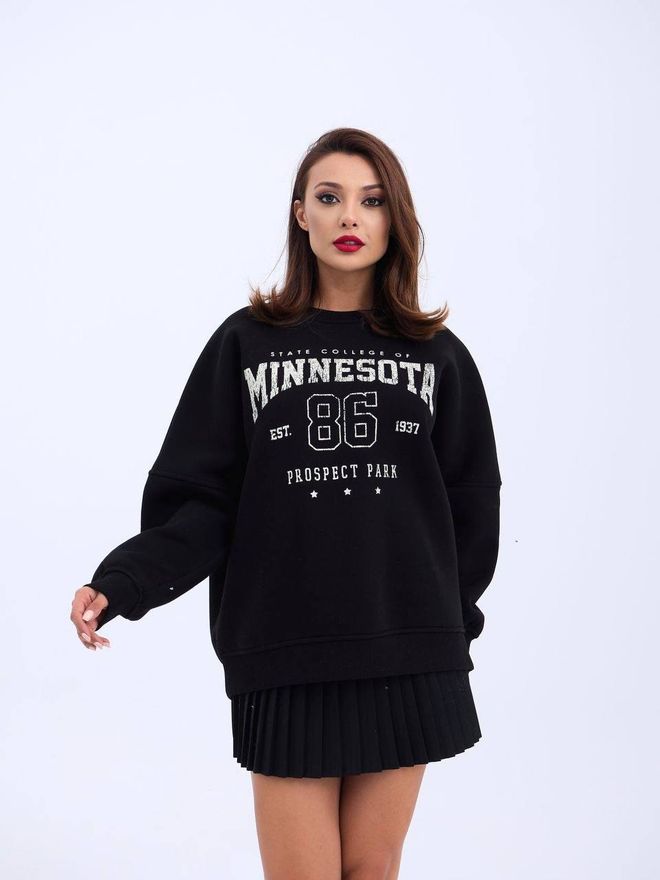 Fiori Printed 3 Thread Raised Sweatshirt Wholesale Clothing Casual
