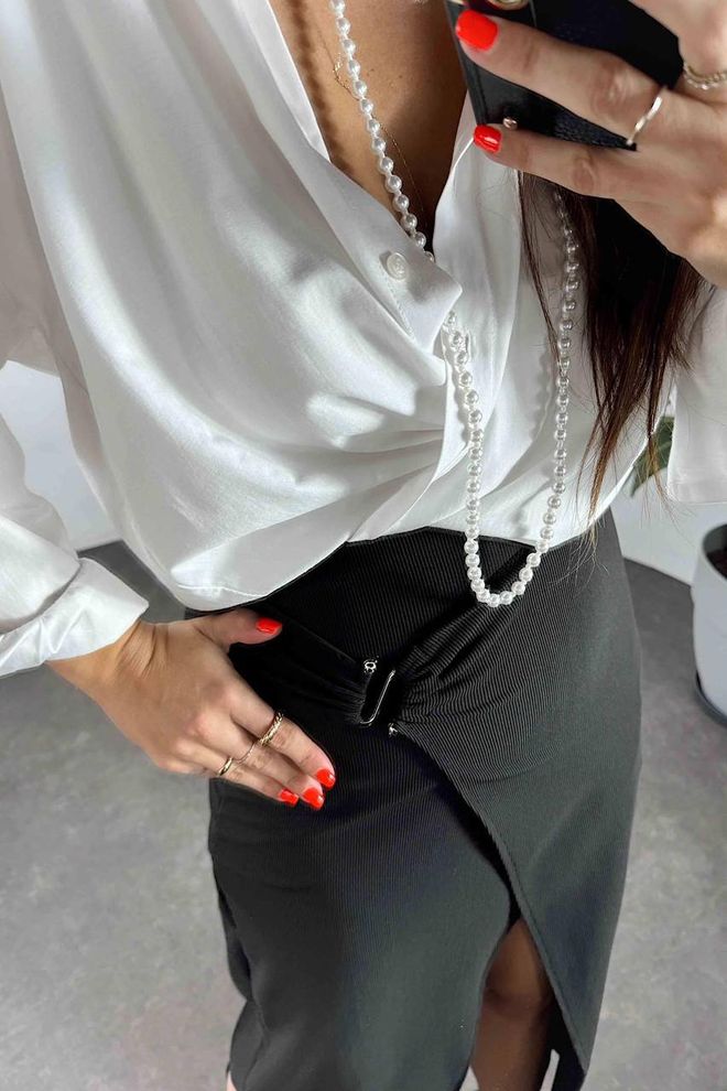 Fiori Rock Aus Osmanischem Stoff Mit Schnalle Und Lycra Details Großhandelskleidung Lässig