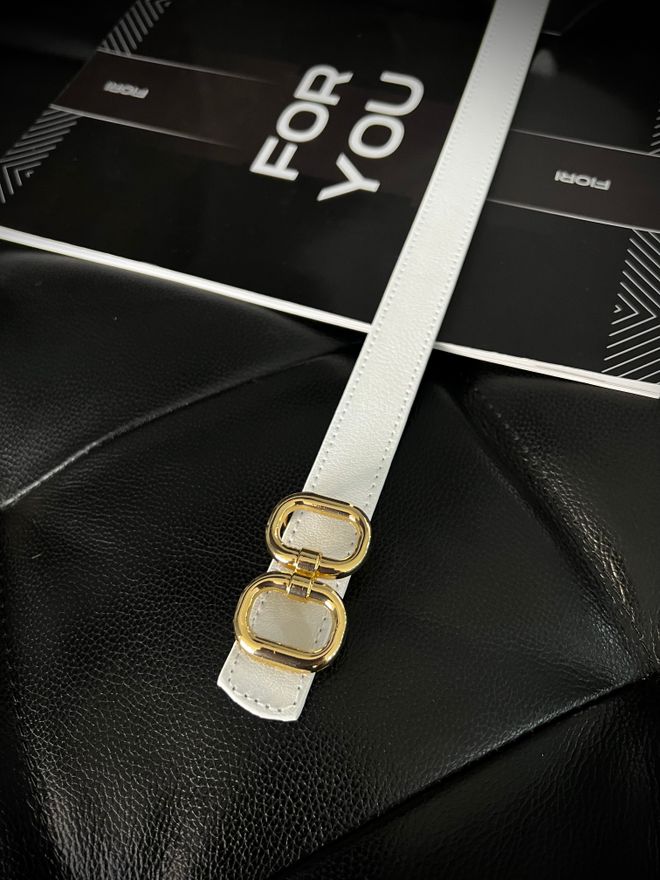 Fiori Fiori Dünner Damengürtel Mit Doppelter Goldschnalle Großhandelskleidung Lässig