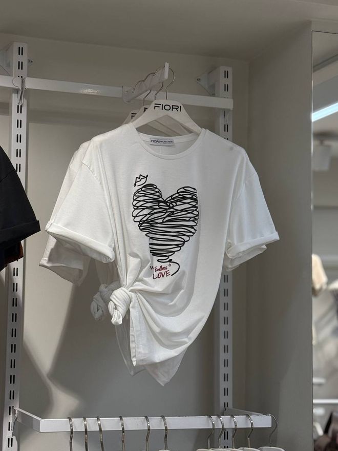 Fiori Тениска С Принт На Сърце Дрехи на едро Небрежен