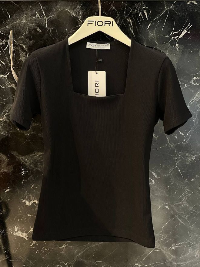 Fiori Square Neck Blouse Wholesale Clothing Casual