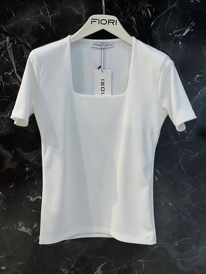 Fiori Square Neck Blouse Wholesale Clothing Casual