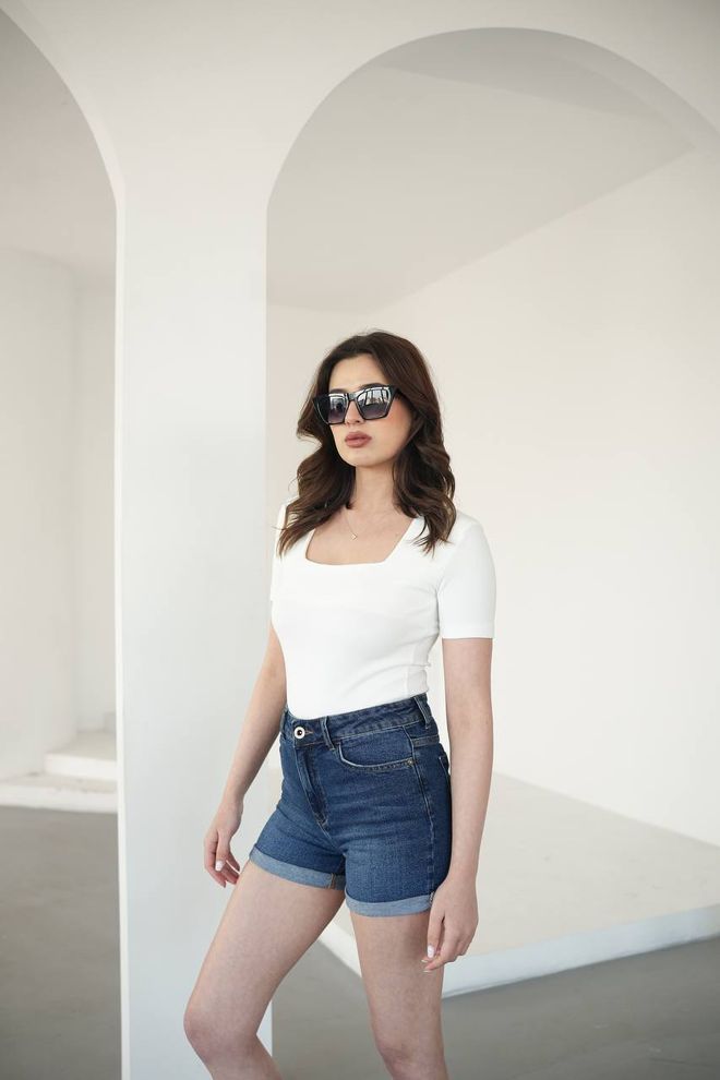 Fiori Square Neck Blouse Wholesale Clothing Casual