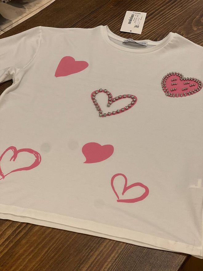 Fiori Bedrucktes T Shirt Großhandelskleidung Lässig