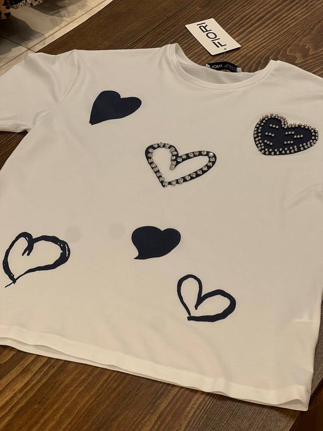 Fiori Bedrucktes T Shirt Großhandelskleidung Lässig