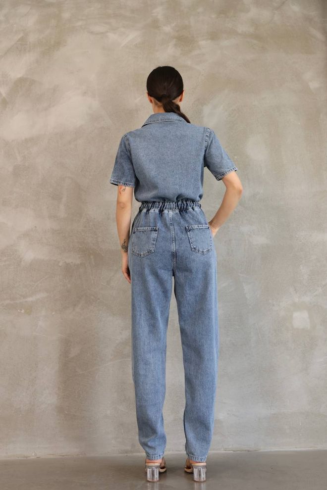 Fiori Jean Tulum Beli Lastikli Toptan Giyim Sonbahar