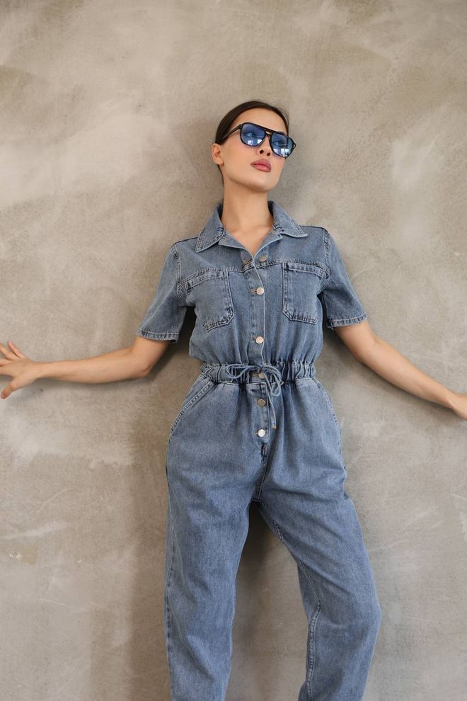 Fiori Jean Tulum Beli Lastikli Toptan Giyim 4