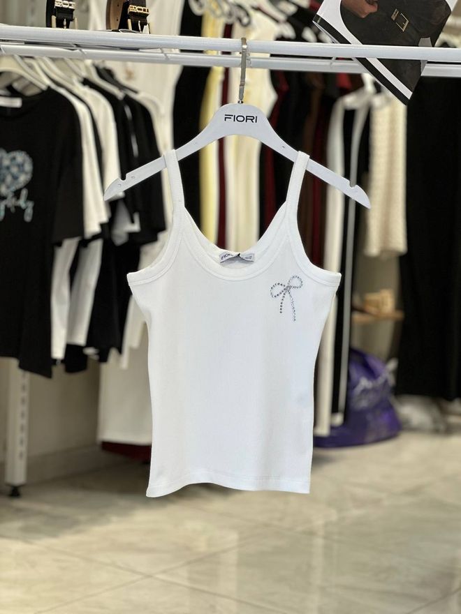 Fiori Ασπρο Casual Χαριτωμένο Μπλούζα Αμάνικο Στενή Γραμμή Χονδρικό εμπόριο ενδυμάτων Casual