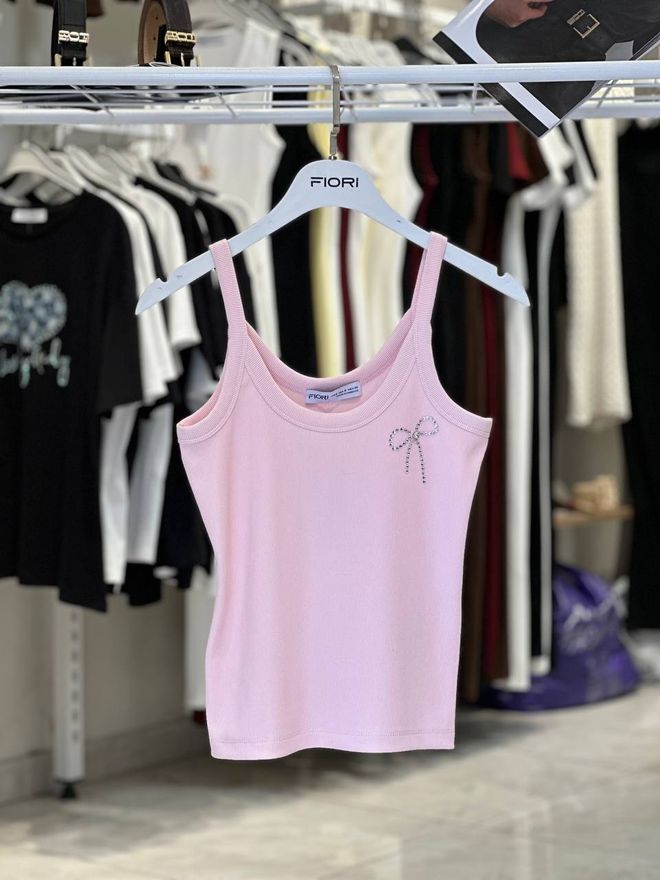 Fiori Pink Blouse With Cap Sleeves Casual & Sexy Slim Fit Wholesale Clothing Casual