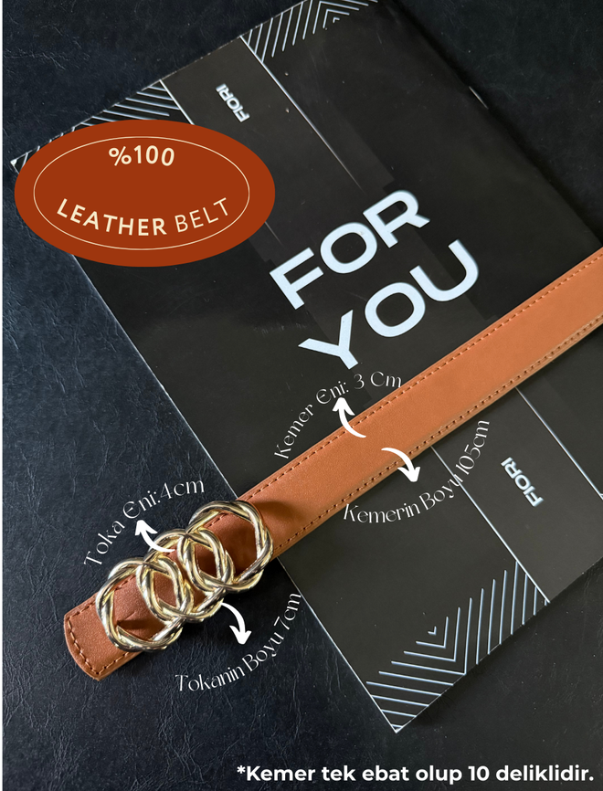 Fiori Oryginalna Wyściełana Skórzana Klamra United Ring Damskie Spodnie Na Pasek Hurtowa sprzedaż odzieży Casual