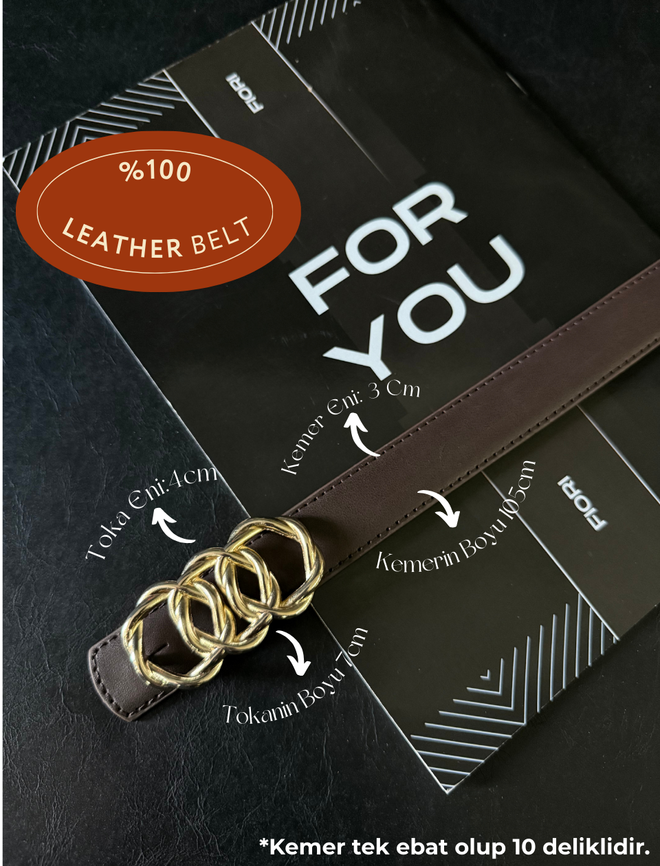 Fiori Oryginalna Wyściełana Skórzana Klamra United Ring Damskie Spodnie Na Pasek Hurtowa sprzedaż odzieży Casual