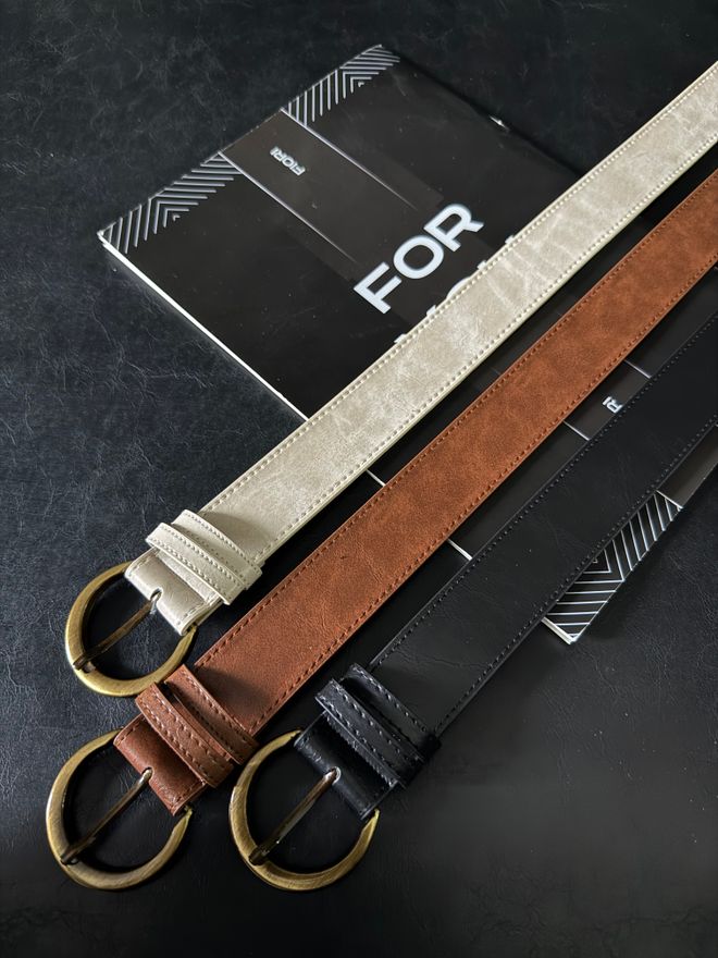 Fiori Oval Buckle Antique Women Pants Belt Jacket Belt Shirt Belt Dress Belt Wholesale Clothing Casual