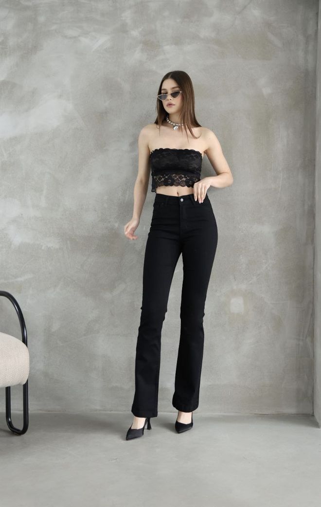 Fiori Black Sexy Elegant Casual Pants Wholesale Clothing Lounge
