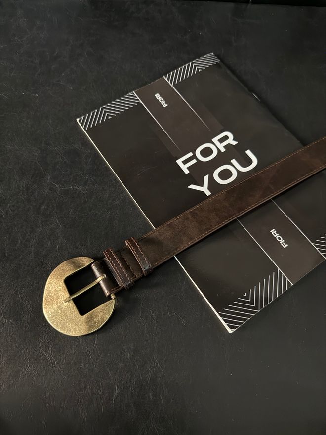 Fiori Suni Deri Oval Tokalı Kadın Pantolon Kemeri Ceket Kemeri Gömlek Kemeri Elbise Kemeri Toptan Giyim Gündelik