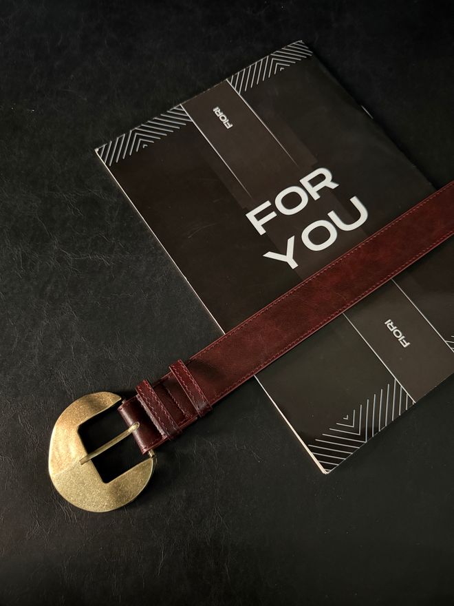 Fiori Suni Deri Oval Tokalı Kadın Pantolon Kemeri Ceket Kemeri Gömlek Kemeri Elbise Kemeri Toptan Giyim Gündelik