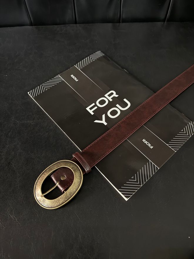 Fiori Calças Femininas Com Fivela Oval De Couro Sintético Cinto Jaqueta Cinto Cinto Social Roupas por atacado Casual