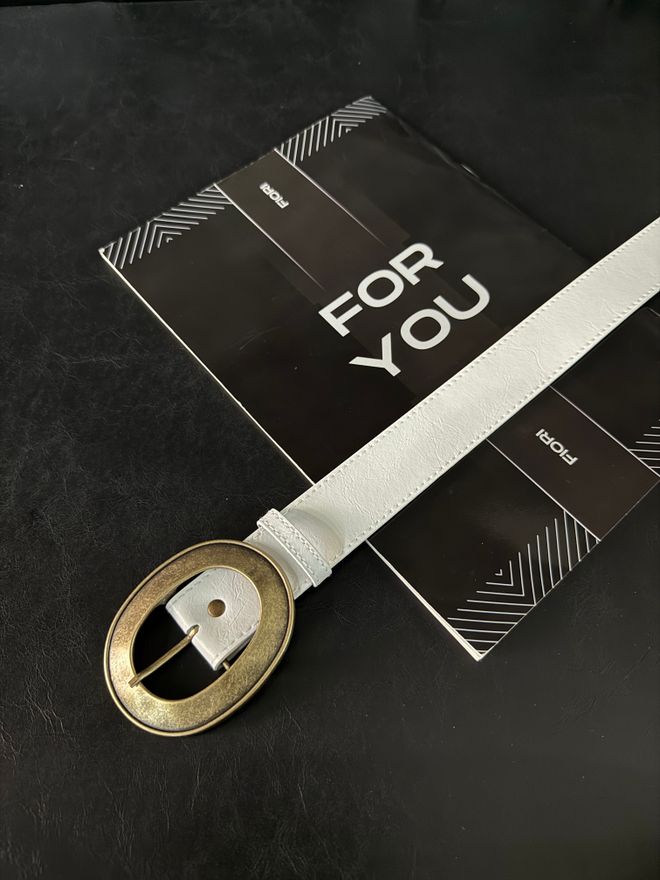 Fiori Calças Femininas Com Fivela Oval De Couro Sintético Cinto Jaqueta Cinto Cinto Social Roupas por atacado Casual