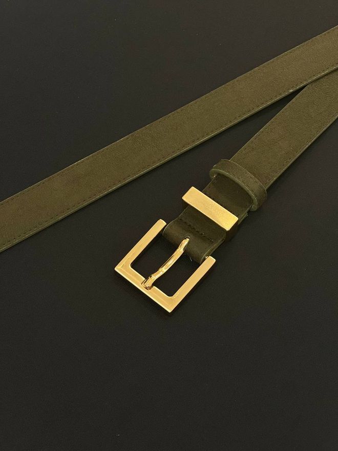 Fiori Cinto Feminino De Camurça Com Fivela Quadrada Cinto Cinto Jaqueta Cinto Social Roupas por atacado Casual