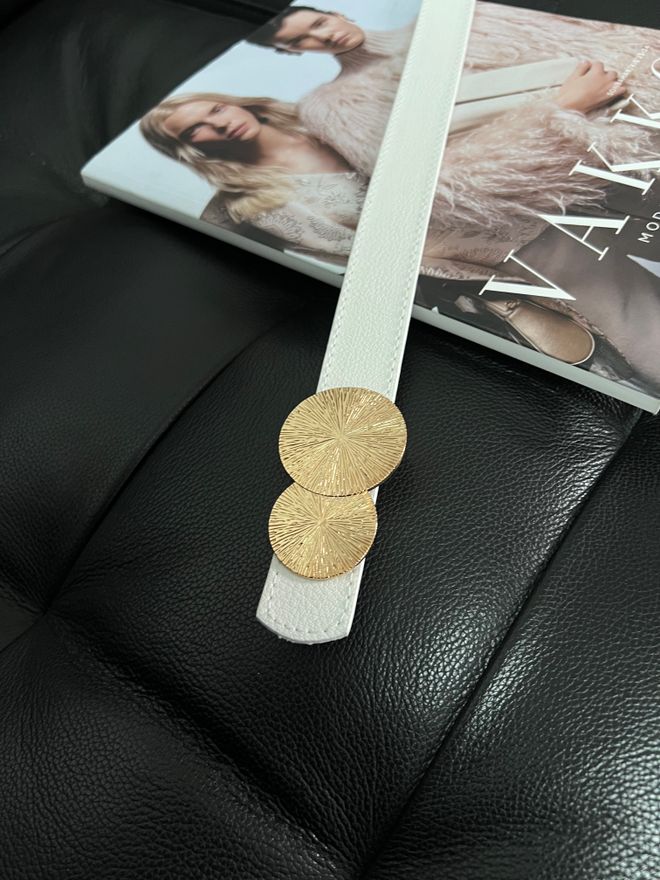 Fiori Ronde Damesriem Met Zilveren Gesp Riem Jas Riem Riem Overhemdriem Groothandel Kleding Casual