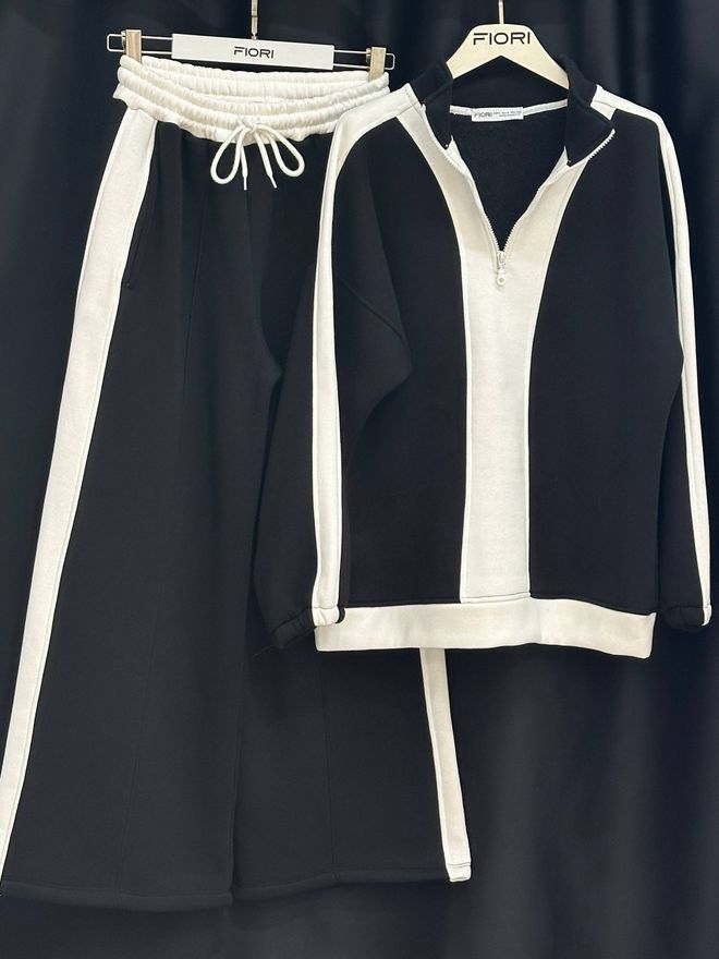 Fiori Tuta Nera Con Design A Blocchi Di Colore Abbigliamento all'ingrosso Da cocktail