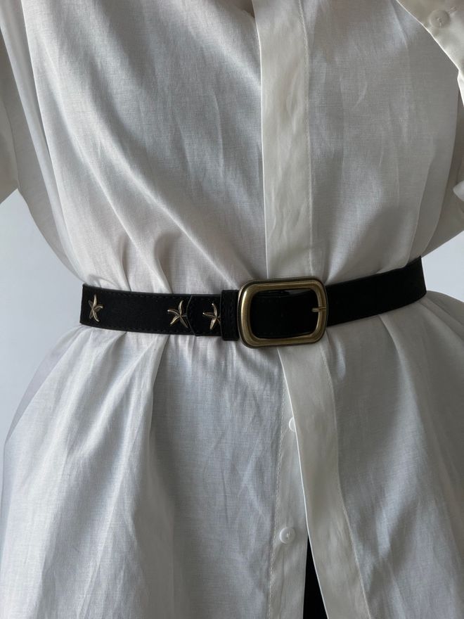 Fiori Suede Vierkante Gesp Steraccessoire Damesbroek Jas Riem Overhemdriem Groothandel Kleding Casual