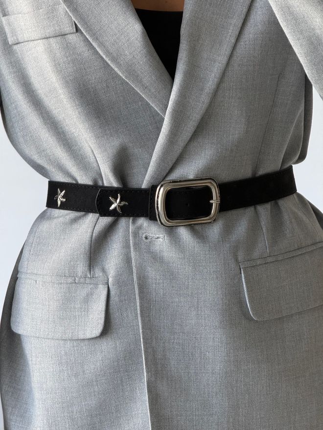 Fiori Suede Vierkante Gesp Steraccessoire Damesbroek Jas Riem Overhemdriem Groothandel Kleding Casual