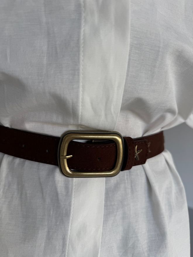 Fiori Σουέτ Τετράγωνη Αγκράφα Αστέρι Αξεσουάρ Γυναικεία Παντελόνια Ζώνη Χονδρικό εμπόριο ενδυμάτων Casual