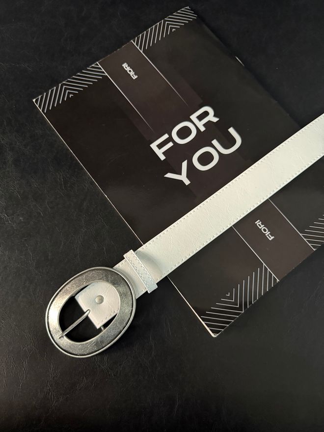 Fiori حزام بنطلون نسائي من الجلد الصناعي بإبزيم بيضاوي وحزام قميص وحزام فستان ملابس بالجملة غير رسمي