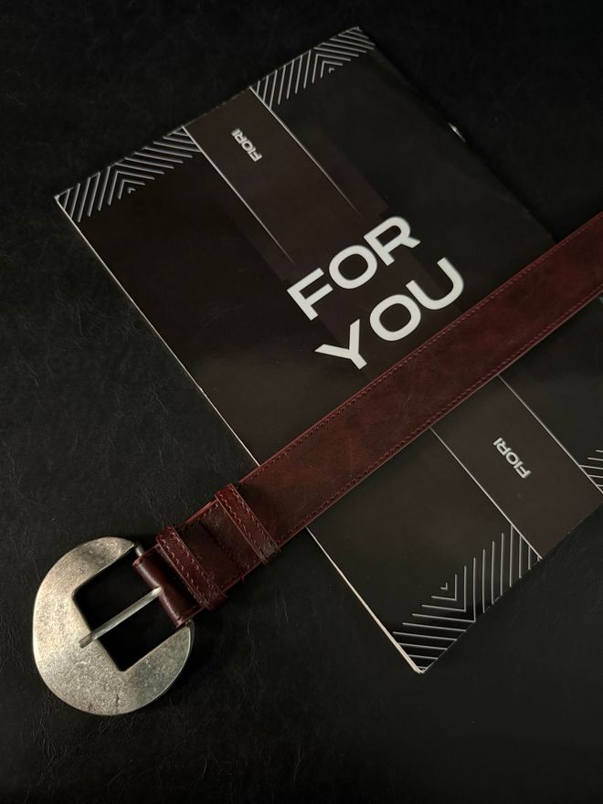 Fiori حزام بنطلون نسائي من الجلد الصناعي بإبزيم بيضاوي وحزام قميص وحزام فستان ملابس بالجملة غير رسمي