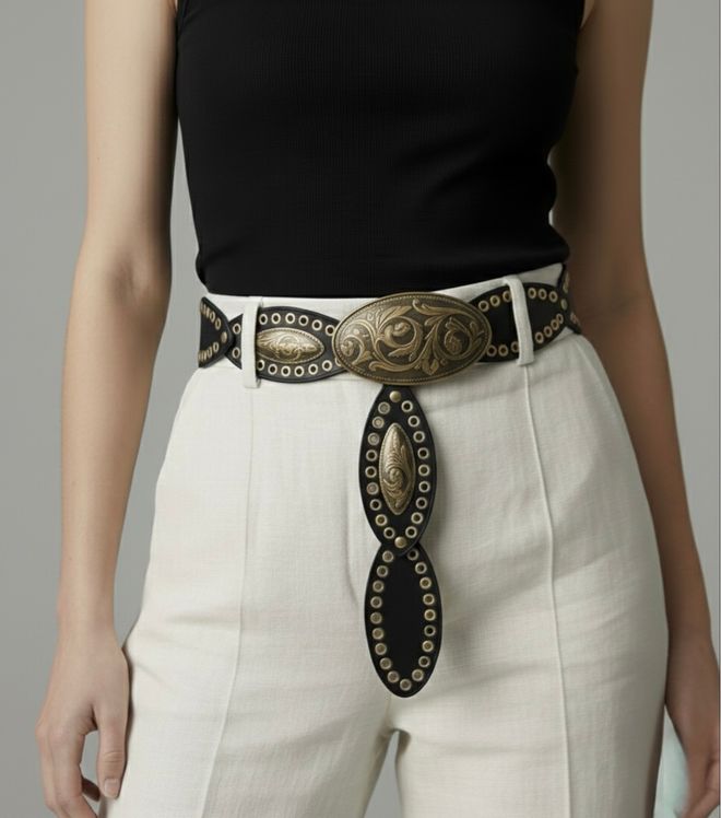 Fiori Ceinture Cowboy Pour Femmes Ceinture Robe Jupe Pantalon Vêtements en gros 1
