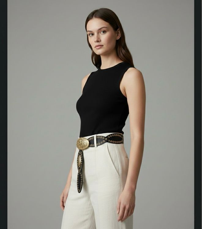 Fiori Ceinture Cowboy Pour Femmes Ceinture Robe Jupe Pantalon Vêtements en gros 1