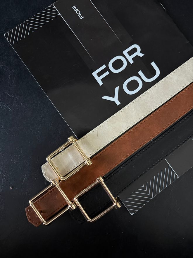 Fiori Kare Tokalı Kadın Kemeri Pantolon Kemeri Ceket Kemeri Elbise Kemeri Toptan Giyim 0