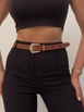 A wholesale clothing model wears fio10225-bridge-buckle-end-suit-women's-belt, Turkish wholesale  of 