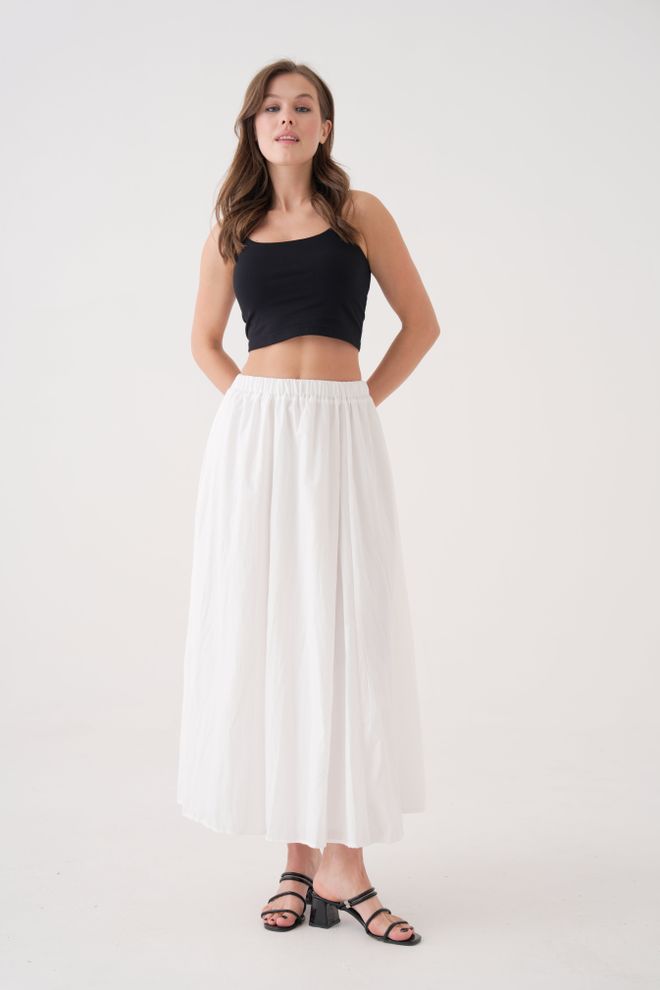 First Angels Suknja S Dugom Oblogom Od Tkanine Ecru Voile 29062 Veleprodaja odjeće Boho