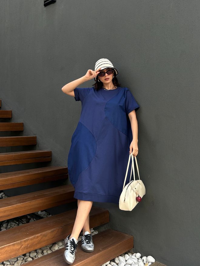 First Angels Indigo Ambra Garnished Dress 29070 Wholesale Clothing Casual