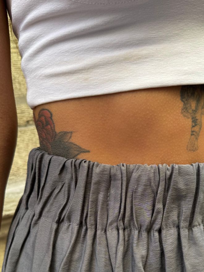 First Angels Anthracite 100% Modal Long Skirt 29078 Wholesale Clothing Modal