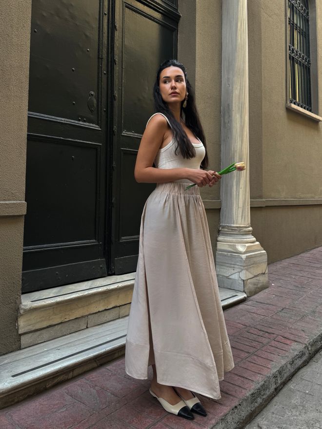 First Angels Stone 100% Modal Long Skirt 29078 Wholesale Clothing Birthday