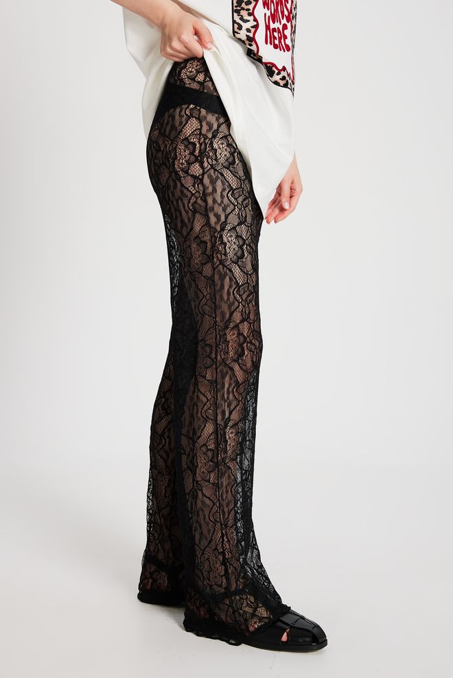 First Angels Black Lace Pants 29173 Wholesale Clothing Elegant