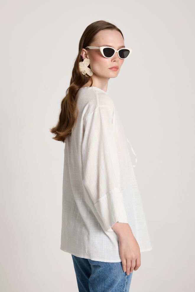 First Angels Biele Kimono Bežný Boho Etnický Elegantný Štýl Veľkoobchod s oblečením 5