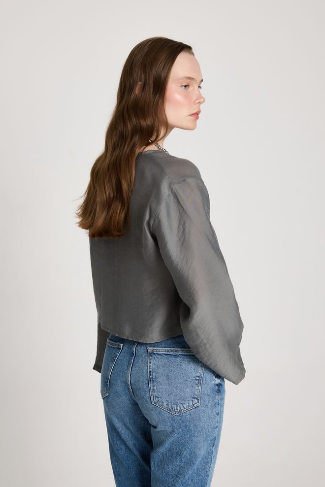 First Angels Grey Casual Elegant Boho Kimono Wholesale Clothing Lounge