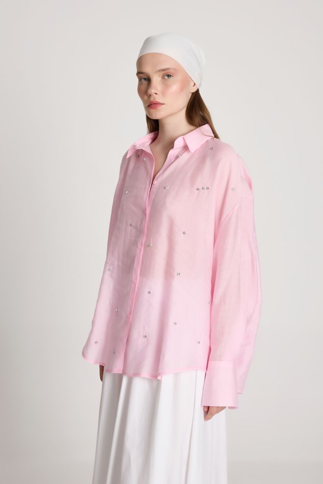 First Angels Pink Casual Elegant Glam Modest Shirt Wholesale Clothing Vintage