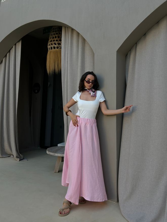 First Angels Gonna Svasata Maxi Rosa A Vita Alta Infilabile Abbigliamento all'ingrosso 1