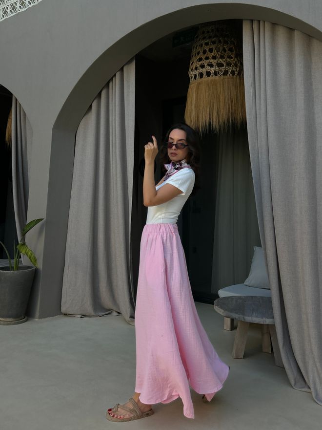 First Angels Gonna Svasata Maxi Rosa A Vita Alta Infilabile Abbigliamento all'ingrosso Estate