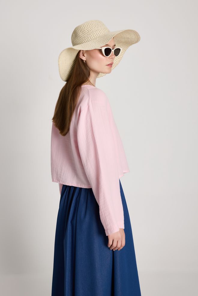 First Angels Pink Casual Boho Elegant Streetwear Modest Blouse Wholesale Clothing Beach