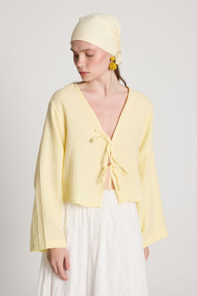 First Angels Yellow Casual Boho Elegant Blouse Wholesale Clothing Boho