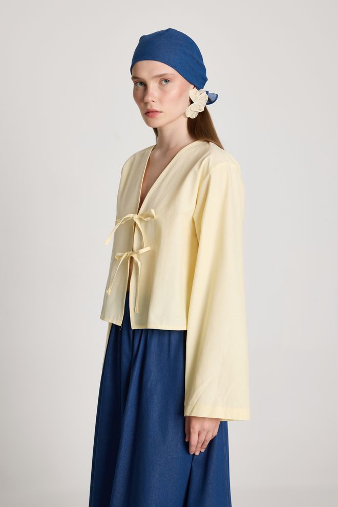First Angels Camicetta Beige Etnica Elegante Con Collo Profondo Abbigliamento all'ingrosso Da cocktail